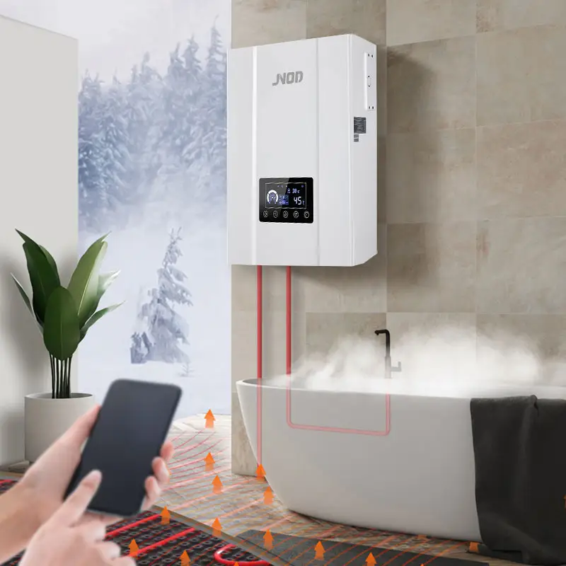 家庭用商業用ラジエーター暖房および温水用の自動不凍液電気コンビボイラー