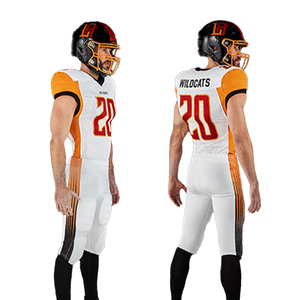 Jerseys de fútbol americano de sarga de aparejos, uniformes de fútbol americano de diseño libre, ropa de fútbol americano juvenil transpirable personalizada - Product Image 6