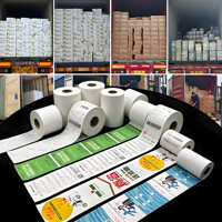 Rouleaux de papier thermique imprimés sur mesure 80x80 55gsm sans phénol, sans bourrage, pour reçus de point de vente - Fabrication en usine