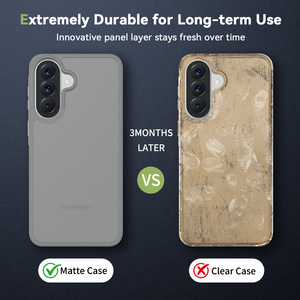 Étui de téléphone portable en TPU acrylique de haute qualité, simple, couleur unie, givré, pour Samsung A57, protection anti-chute, coque arrière pour A56 - Product Image 5