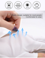 Gants anti-UV pour ongles avec lame incurvée et manche en plastique, outils de beauté pour manucure et nail art, protection contre les rayonnements