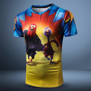 Professional Manufacturing Sublimation <b>Men's</b> <b>T</b>-<b>Shirt</b> 100% Polyester Anti-Wrinkle Quick Dry Short Sleeve Casual Promotional - Product Image 4