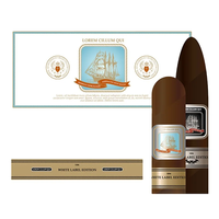 Bande d'étiquette de cigare de luxe étiquette de cigarette imprimée personnalisée autocollant d'estampage d'or en relief autocollant de cigare étanche de haute qualité