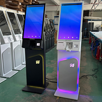 Kiosco de Autoservicio con Pantalla Táctil de 27 y 32 Pulgadas, Kiosco de Pedidos de Autoservicio con Pago NFC e Impresión