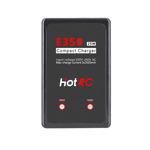 E350 Balanced Charger Airplane Model 2S 3S Lithium Battery 25W Power 2000mA High Current 7.4 11.1V