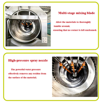 Laveuse industrielle à tambour rotatif, moteur à vitesse réglable, multifonctionnelle, pour le nettoyage des fruits et légumes, usage commercial, maïs, noix