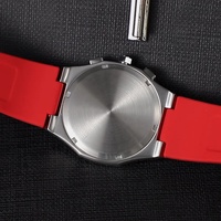 Jam Tangan Kronograf Pria, Arloji Olahraga Tahan Air dengan Chronograph untuk Lelaki