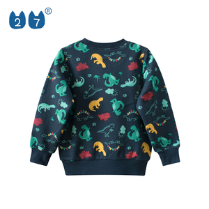 Sudadera de Cuello Redondo Lisa de Algodón y Poliéster para Niños y Bebés, Sudadera para Niños Pequeños - Product Image 2