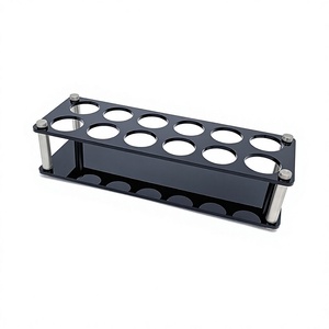 Portavasos acrílico de diseño maravilloso con 12 orificios, la mejor calidad, color negro, para vasos de vidrio, el más vendido. - Product Image 1