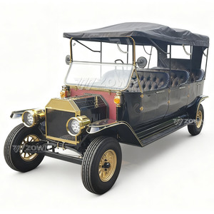 New Retro Electric Vintage Classic Car Antique Vintage Electric Classic Sightseeing Car Lead Acid Battery - Product Image 4