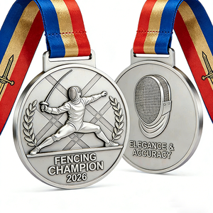 Medaglia Sportiva Personalizzata in Lega di Zinco, Medaglione in Metallo Smaltato Placcato Oro di Alta Qualità, Premio per Tiro con l'Arco - Product Image 1