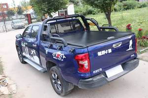 Persianas Enrollables para Camioneta Más Vendidas para Chang <span class=keywords><strong>an</strong></span> Kaicene F70 Doble Cabina, Cubiertas Traseras Retráctiles Antirust con Bloqueo LED - Product Image 2