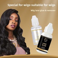 Colle adhésive LaceGlue transfrontalière pour perruques en dentelle – Fixation forte et longue durée – Dissolvant de colle liquide doux
