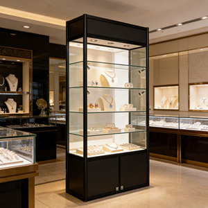 Mostrador de Exhibición para Tienda Minorista, Mueble para Tienda de Cigarrillos, Vitrina para Exhibición de Coleccionables, Gabinete de Almacenamiento de Mercancía con LED - Product Image 1