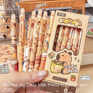 Bút gel trẻ em văn phòng phẩm động vật màu nâu dễ thương capybara màu xanh Gel Bút nhiệt nhạy cảm bút bút sinh viên văn phòng phẩm Bút Quà Tặng - Product Image 2