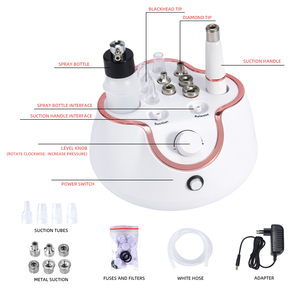 3 in 1 Beauty Diamond Microdermabrasion Machine Dermabrasion Crystals Peeling Anti Wrinkle Freeze Removal <b>Spray</b> - Product Image 5