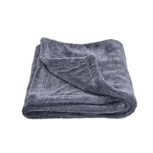 Toalla de Microfibra Ultra Absorbente de Doble Cara para Limpieza de Autos, Gruesa de 1000GSM, Tejido Trenzado para Secado, Color Gris, Impresión Personalizada, 40X40cm - Product Image 3