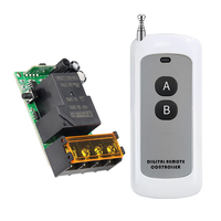 Récepteur RF 433 MHz DC12V-48V 30A 1CH, interrupteur de télécommande sans fil, émetteur étanche, portée 100 m pour porte de garage