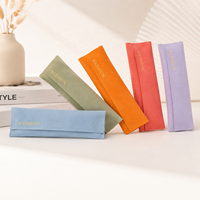 Pochette cadeau en microfibre suédée, pochette pour lunettes, sac de rangement pour bijoux, organiseur de voyage, emballage d'accessoires pour colliers et lunettes