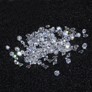 Diamante Sintético Cultivado en Laboratorio, Corte Redondo, Color D, 0.15ct, 3.4mm de Diámetro, Certificado por Terceros, para Joyería - Product Image 1
