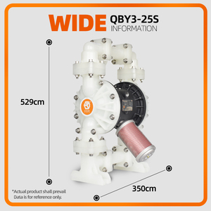 Bombas Neumáticas de Diafragma Accionadas por Aire GODO BFQ-25S, Bomba Neumática de PP para Tratamiento de Aguas Residuales Ácido-Base - Product Image 3