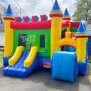 Nouveau design Toboggan aquatique gonflable Stitch <span class=keywords><strong>avec</strong></span> figurine d'anime, château gonflable et jeux aquatiques - Product Image 4