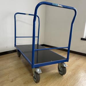 Support OEM personnalisable <span class=keywords><strong>Heavy</strong></span> <span class=keywords><strong>Duty</strong></span> 500 KGs Charge Warehouse Hand Truck avec quatre roues <span class=keywords><strong>Trolley</strong></span> 500 KG Capacité - Product Image 5