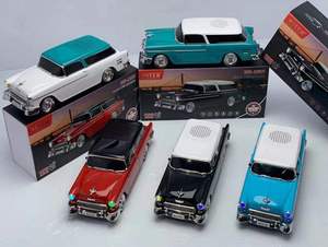 Blue Tooth Classic Car Model Wireless Speaker Support SD Card With FM Radio Smart Wireless Speaker Vintage Car Shaped - Product Image 3