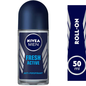 Déodorant anti-transpirant roll-on <span class=keywords><strong>Nivea</strong></span> Fresh Active avec parfum longue durée pour hommes 25 ml & 50 ml - Product Image 1