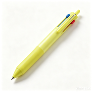 Stylo bille rétractable trois couleurs, corps en plastique recyclé écologique, grip en caoutchouc, recharges remplaçables SXR8007 SXRML07, pour le bureau - Product Image 5