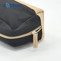 Pochette d'accessoires de voyage pour femmes Jute Canvas Trolley Trousse de maquillage avec fermeture à glissière pour Cubes d'emballage et stockage de cosmétiques Lifestyle