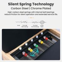 Machine de Pilates Reformer Professionnelle en Bois de Chêne Massif Robuste avec Garantie de 3 Ans, Réglable et Grande Taille pour Studio de Fitness - Modèle 5