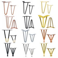Pieds de Canapé en Quincaillerie, 4 Pouces/10 cm, Pieds Brillants en Acier Inoxydable, Pièces de Meubles, Pieds de Canapé Simples en Métal Doré, Accessoires
