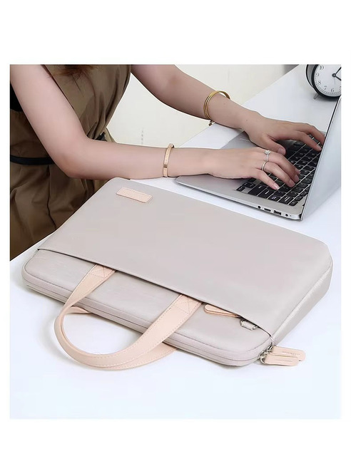 Factory Wholesale Custom 15.6 Inch Polyester Laptop Bag Business Briefcase Fashion Simple Large Capacity Computer Handbag Laptop