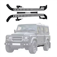 Convient pour Classic Land Rover Defender 4 portes Running Board Side bar Nerf Bar Foot Step Accessory Side Step Modification Part