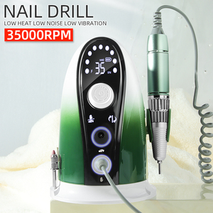 เครื่องเจียรเล็บไฟฟ้าแบบชาร์จได้ 35000 รอบต่อนาที สำหรับขัดเจลเหล็ก ใช้งานระดับมืออาชีพสำหรับร้านทำเล็บ - Product Image 2