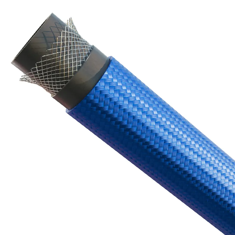 Selang karet kepang kawat baja fleksibel tahan panas yang sangat baik selang uap pemotongan & cetakan khusus