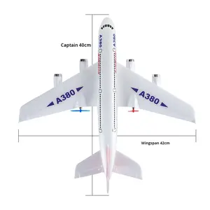 HW30, control remoto de dos canales, <span class=keywords><strong>A380</strong></span>, planeador de espuma de ala fija eléctrica, cargador de aviones <span class=keywords><strong>RC</strong></span>, baterías para modelo de avión de pasajeros - Product Image 2