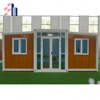 SH 20ft 40ft pliant un cadre en acier léger abrite des conteneurs modulaires extensibles minuscules maisons préfabriquées