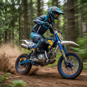 Pit Bike 125cc DB125, moto tout-terrain, motocross, dirt bike, <span class=keywords><strong>moteur</strong></span> à essence 4 temps, transmission par chaîne, pit bike de course pour adultes et adolescents, 61-80 km/h - Product Image 4