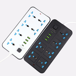 Tùy Chỉnh Cắm Bán Buôn Phổ Điện Đa Mở Rộng Ổ Cắm <span class=keywords><strong>USB</strong></span> C Cáp Dây Điện Dải 6 Cửa Hàng 2 Pin Điện Dải - Product Image 4