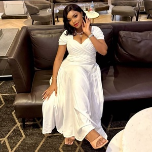 Robe grande taille pour femmes, vêtements grande taille, jupes de plage d'été pour femmes rondes, maxi noire, décontractée, formelle, robes grande taille pour femmes - Product Image 4