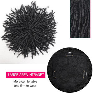 Peluca trenzada de 5,9 pulgadas rizada Afro rizada sintética al por mayor peluca colorida peluca sintética de pelo Afro Twist <span class=keywords><strong>para</strong></span> <span class=keywords><strong>hombres</strong></span> negros - Product Image 4