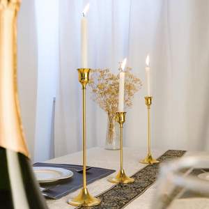 Bougeoir minimaliste en métal au design géométrique pour décoration de table Bougeoir de sol du fournisseur indien pour l'exportation en vrac - Product Image 6