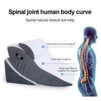 Lot de 4 coussins orthopédiques en mousse à mémoire de forme, anti-bactériens, pour soulager les douleurs dorsales, cervicales et des jambes après une intervention chirurgicale, confortables et tricotés