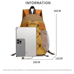 <span class=keywords><strong>Sac</strong></span> à <span class=keywords><strong>dos</strong></span> léger et décontracté unisexe, imperméable, durable, multicolores, pour les voyages, les sports de plein air - Product Image 2