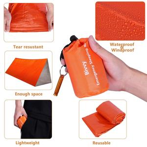 Sac de couchage portable d'urgence, protection thermique en Mylar, sac de couchage de survie - Product Image 3