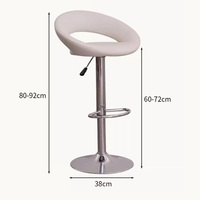 Prix de gros - Mobilier commercial - Tabourets de bar modernes et luxueux en cuir confortables pour l'extérieur, pour bar et maison