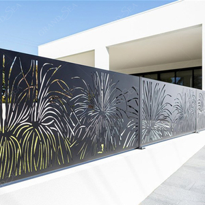Clôture de jardin en aluminium pour projet américain, revêtement poudré, semi-privée, pour extérieur - Product Image 6