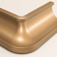 Panneau en aluminium sur mesure moderne avec revêtement PVDF, formes spéciales, arc de rayon personnalisé et façonnage monobloc plat pour revêtement mural rideau
